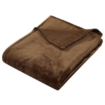 Blanket Cocoa Brown 130x170 cm Polyester