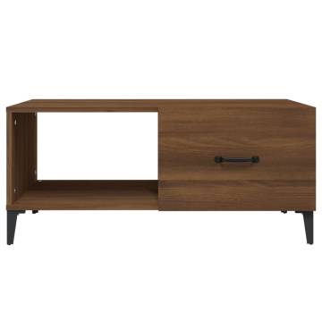 Coffee Table Brown Oak 90x50x40 cm Engineered Wood