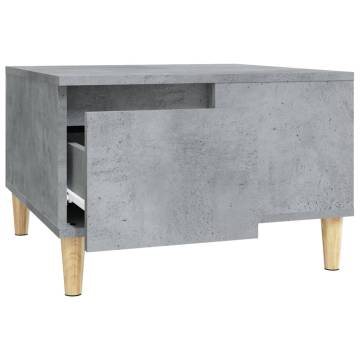 Coffee Table Concrete Grey 55x55x36.5 cm Engineered Wood