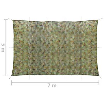 Camouflage Net with Storage Bag 5x7 m Green