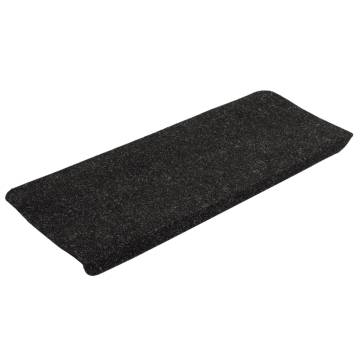 Stair Mats Self-adhesive 15 pcs 65x24.5x3.5 cm Anthracite