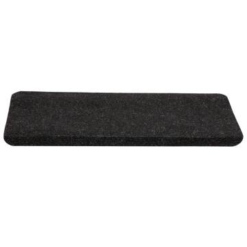 Stair Mats Self-adhesive 15 pcs 65x24.5x3.5 cm Anthracite