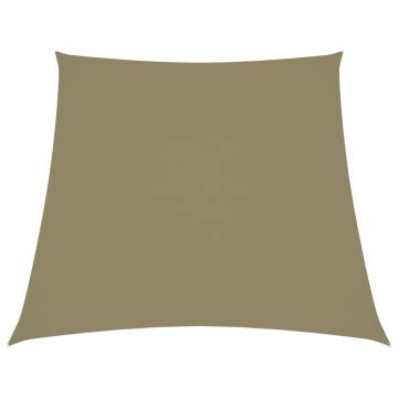 Sunshade Sail Oxford Fabric Trapezium 4/5x4 m Beige