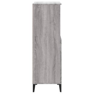 Highboard Grey Sonoma 60x36x110 cm Engineered Wood