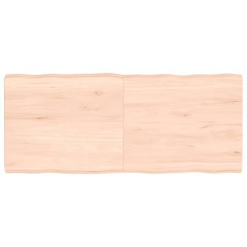 Table Top 140x60x(2-6) cm Untreated Solid Wood Live Edge