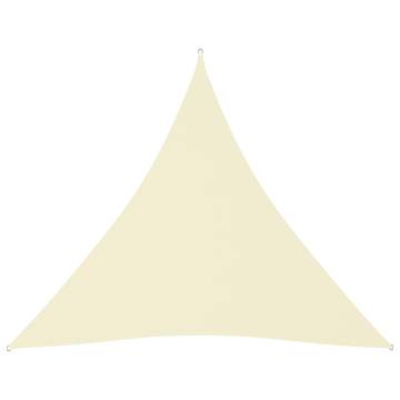 Sunshade Sail Oxford Fabric Triangular 4.5x4.5x4.5 m Cream