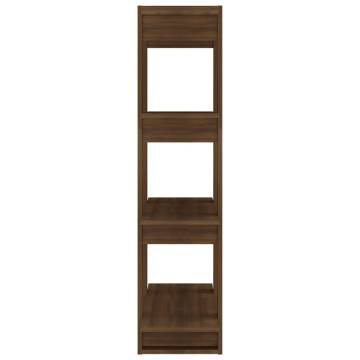 Book Cabinet/Room Divider Brown Oak 80x30x123.5 cm