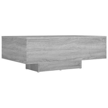 Coffee Table Grey Sonoma 85x55x31 cm Engineered Wood