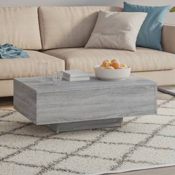 Coffee Table Grey Sonoma 85x55x31 cm Engineered Wood