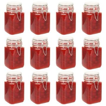 Glass Jam Jars with Lock 12 pcs 260 ml