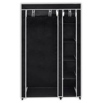 Fabric Wardrobes 2 pcs Black