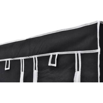 Fabric Wardrobes 2 pcs Black