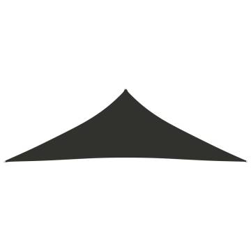 Sunshade Sail Oxford Fabric Triangular 5x5x6 m Anthracite