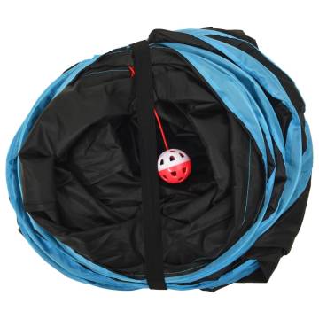 Cat Tunnel 3-way Black and Blue 25 cm Polyester