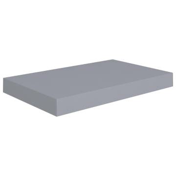 Floating Wall Shelves 4 pcs Grey 40x23x3.8 cm MDF