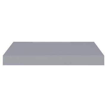 Floating Wall Shelves 4 pcs Grey 40x23x3.8 cm MDF