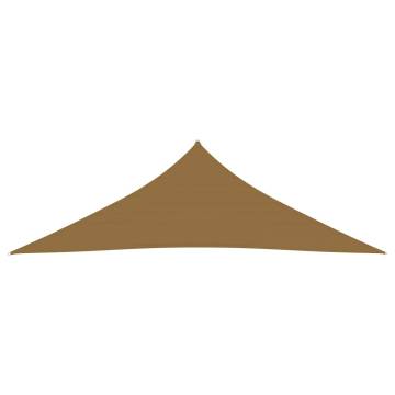 Sunshade Sail 160 g/m² Taupe 5x5x6 m HDPE