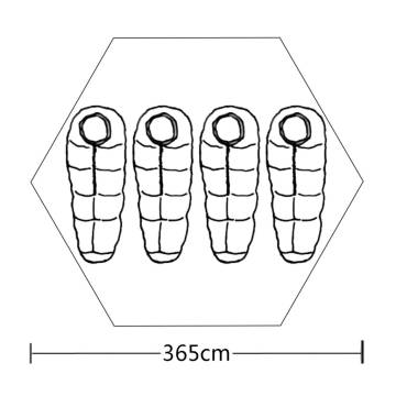 4-person Tent Multicolour