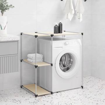 Storage Rack over Washing Machine Cream 87x55x90.5 cm Iron