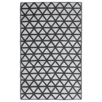 Outdoor Rug Black 140x200 cm PP