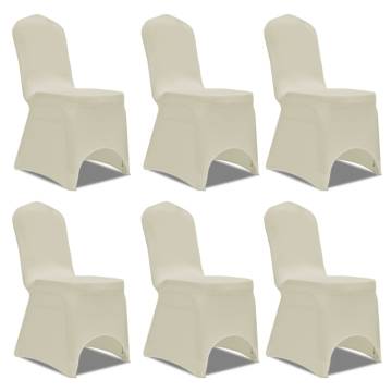 Chair Cover Stretch Cream 6 pcs