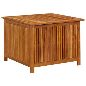 Garden Storage Box 75x75x58 cm Solid Acacia Wood