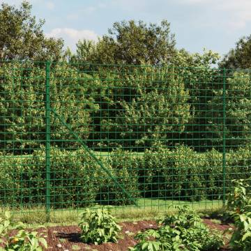 Wire Mesh Fence with Spike Anchors Green 1.8x10 m