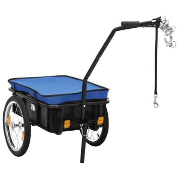 Bike Trailer/Hand Wagon 155x60x83 cm Steel Blue