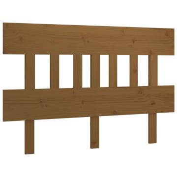 Bed Headboard Honey Brown 143.5x3x81 cm Solid Wood Pine