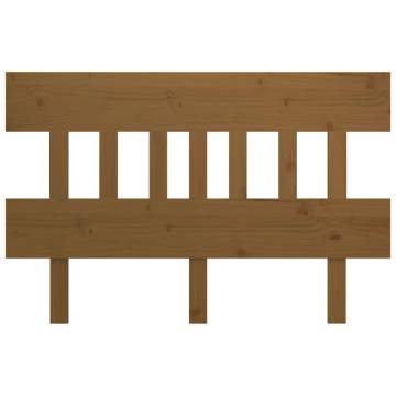 Bed Headboard Honey Brown 143.5x3x81 cm Solid Wood Pine