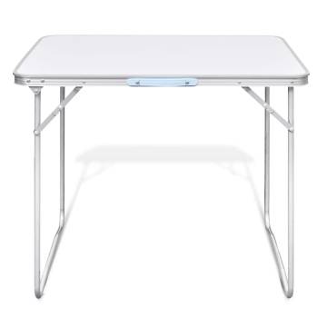 Foldable Camping Table with Metal Frame 80 x 60 cm