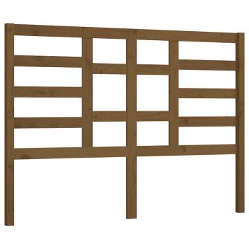 Bed Headboard Honey Brown 126x4x104 cm Solid Wood Pine