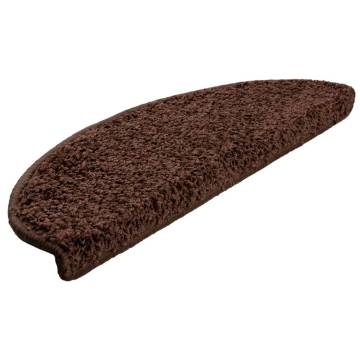 Stair Mats 10 pcs 65x21x4 cm Brown