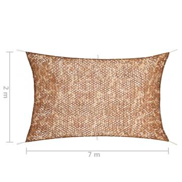 Camouflage Net with Storage Bag 2x7 m Beige