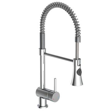 SCHÜTTE Sink Mixer with Spiral Spring CORNWALL Low Pressure Chrome