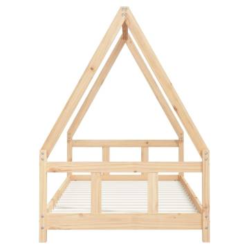 Kids Bed Frame 90x200 cm Solid Wood Pine