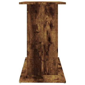 Aquarium Stand Smoked Oak 80x35x60 cm Engineered Wood