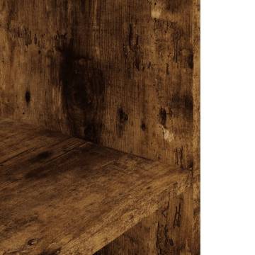 Aquarium Stand Smoked Oak 80x35x60 cm Engineered Wood