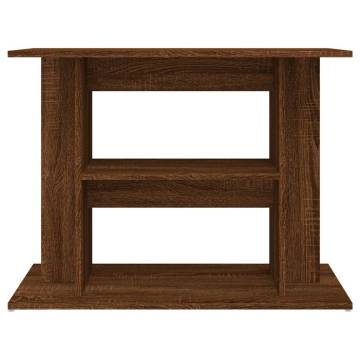 Aquarium Stand Brown Oak 80x35x60 cm Engineered Wood