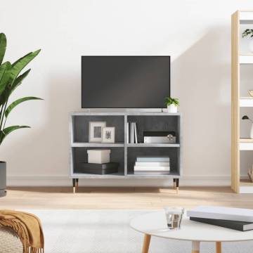 TV Cabinet Concrete Grey 69.5x30x50 cm Engineered Wood