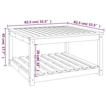 Garden Table Honey Brown 82.5x82.5x45 cm Solid Wood Pine