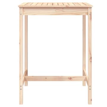 Garden Table 82.5x82.5x110 cm Solid Wood Pine