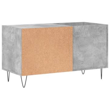 Record Cabinet Concrete Grey 85x38x48 cm Engineered Wood