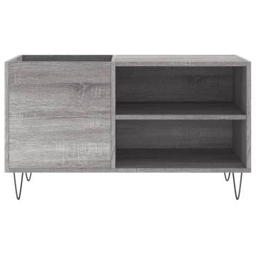 Record Cabinet Grey Sonoma 85x38x48 cm Engineered Wood