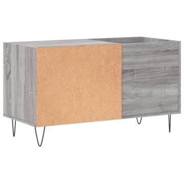 Record Cabinet Grey Sonoma 85x38x48 cm Engineered Wood