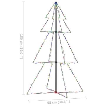 Christmas Cone Tree 200 LEDs Indoor and Outdoor 98x150 cm