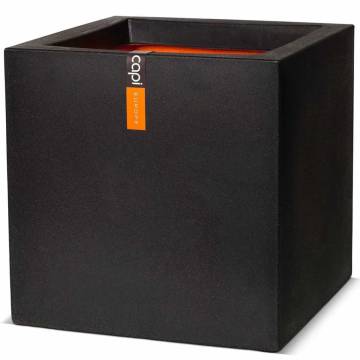 Capi Planter Urban Smooth Square 40x40x40 cm Black KBL903