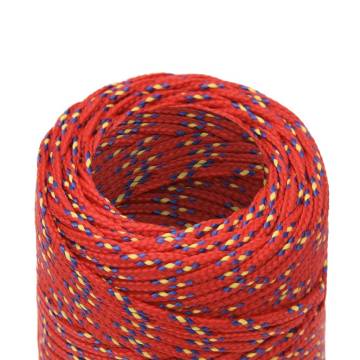 Boat Rope Red 2 mm 100 m Polypropylene