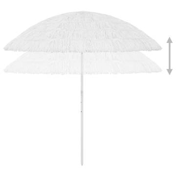 Hawaii Beach Umbrella White 300 cm