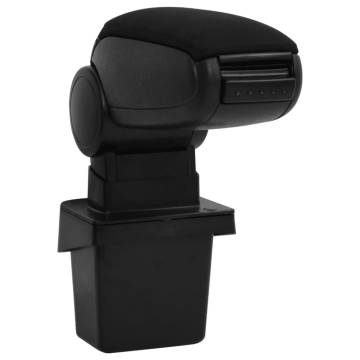 Car Armrest Black 15x31.5x(35-51) cm ABS